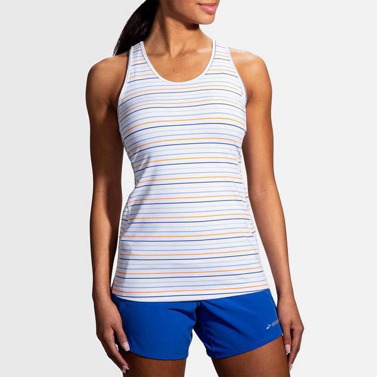 Brooks Pick-Up - Camiseta Sin Mangas Mujer - Blancas (JPTN-85021)